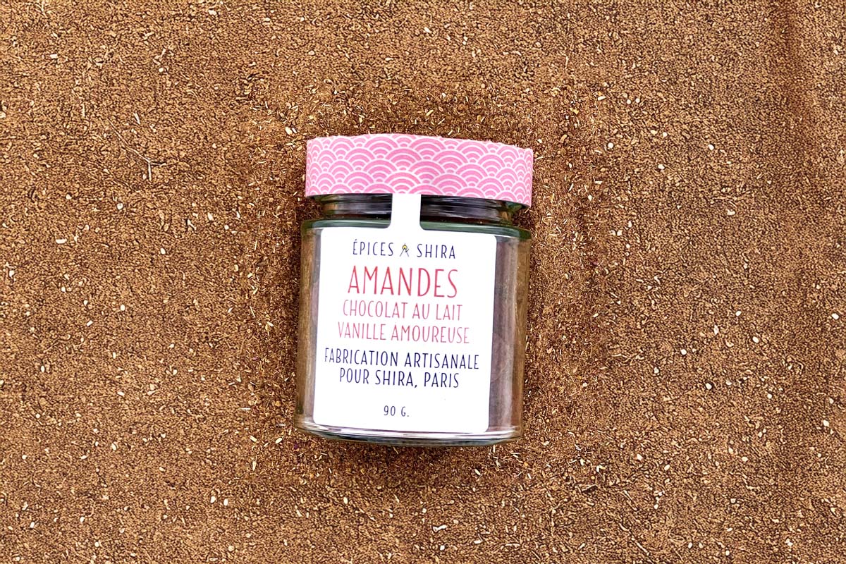 Amandes enrobées - chocolat et Vanille Amoureuse