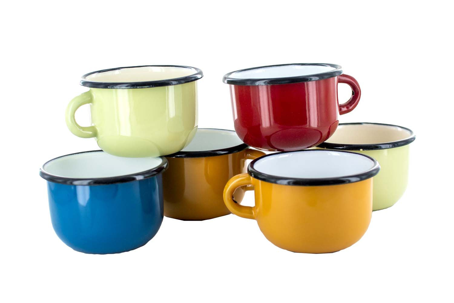 Tasse en acier émaillé